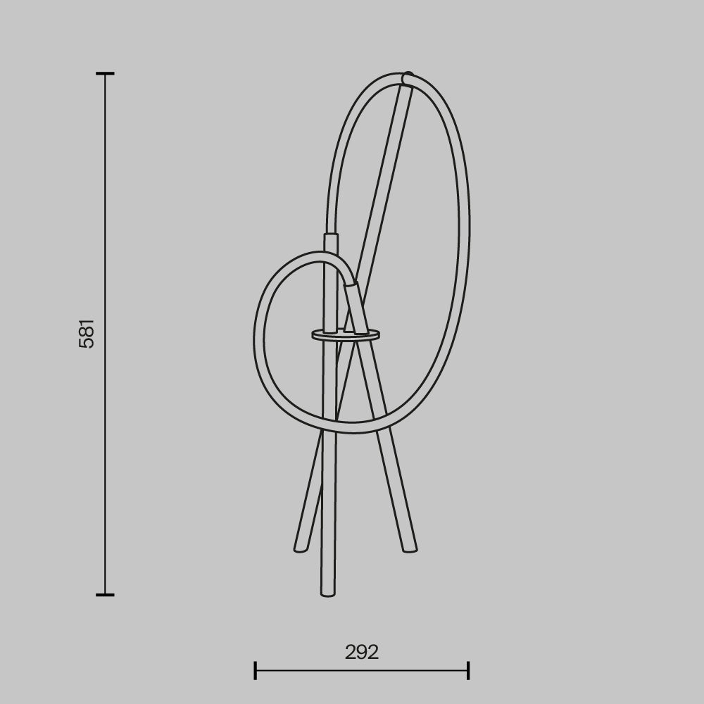 Настольный светильник Crochet Black 3000К 15Вт в Санкт-петербурге