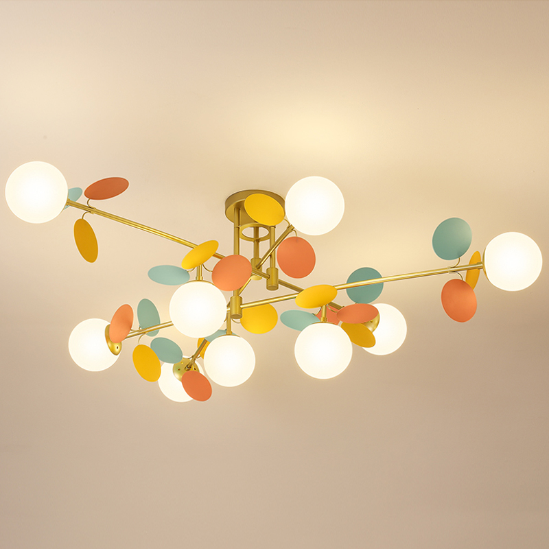 Люстра MATISSE Chandelier Hedgehog Золотой Белый Черно-белый Мульти в Санкт-петербурге | Loft Concept 