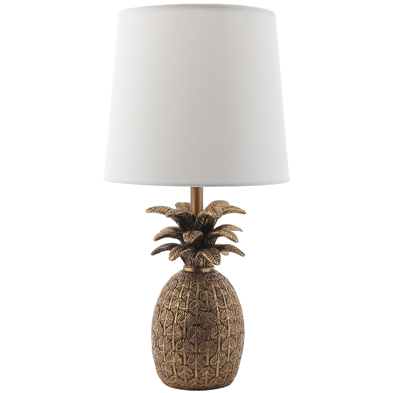 Настольная лампа Pineapple Table lamp Белый Золотой в Санкт-петербурге | Loft Concept 