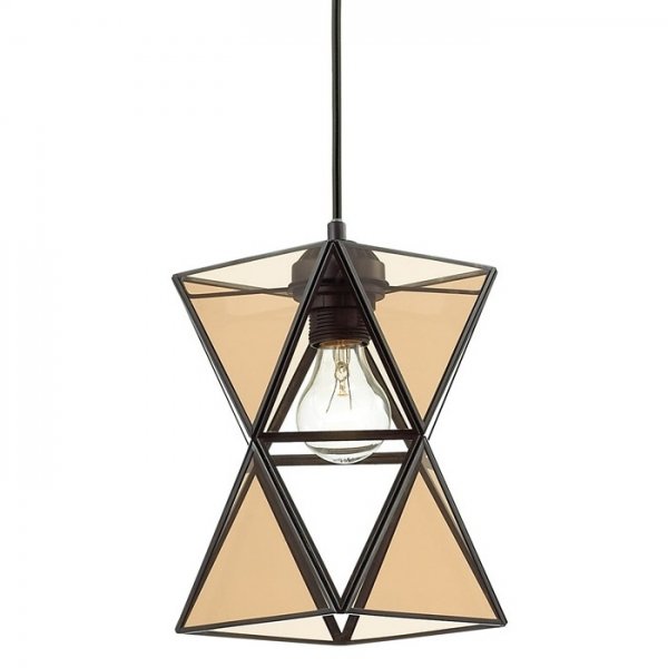 Подвесной светильник PolyPyramid Glass Pendant Cognac Янтарь (Amber) в Санкт-петербурге | Loft Concept 