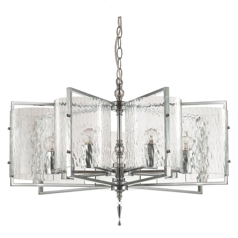 Люстра Karissa Chrome Chandelier 65 Хром Прозрачный (Transparent) в Санкт-петербурге | Loft Concept 