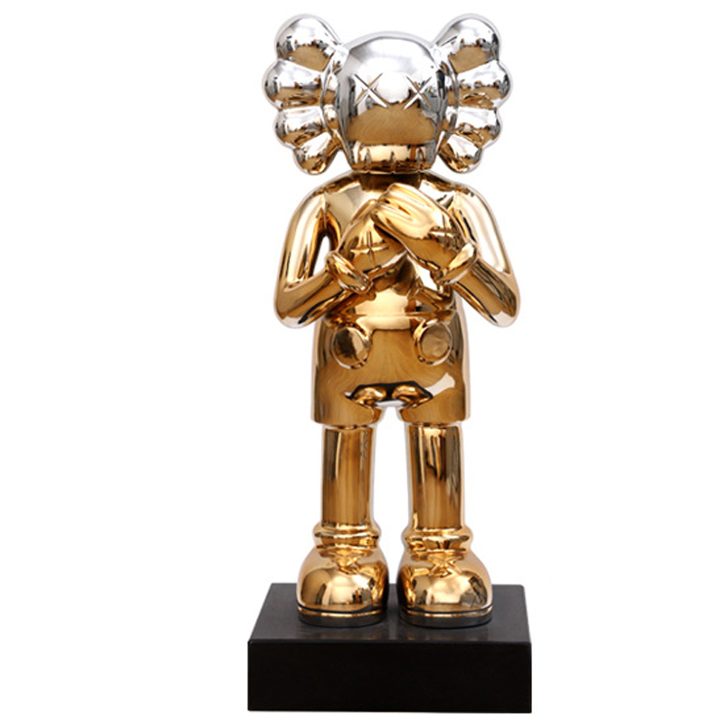 Статуэтка KAWS Gradient Gold Silver on stand Золотой Серебряный в Санкт-петербурге | Loft Concept 