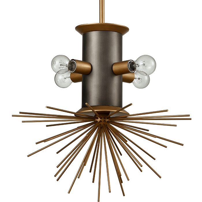 Подвесной светильник Hedgehog Chandelier Латунь в Санкт-петербурге | Loft Concept 