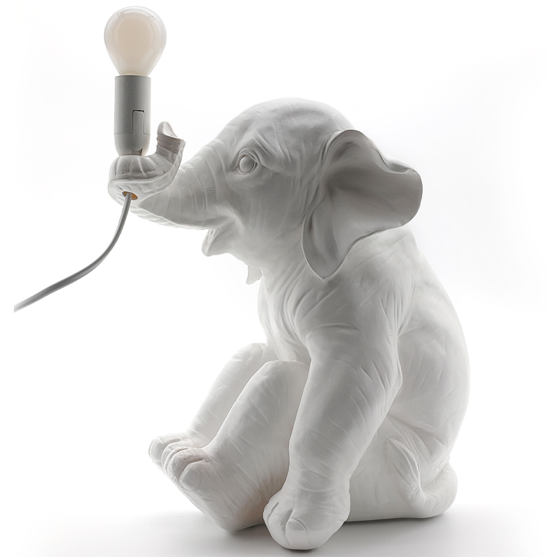 Настольная лампа Table Lamp Elephant Белый в Санкт-петербурге | Loft Concept 