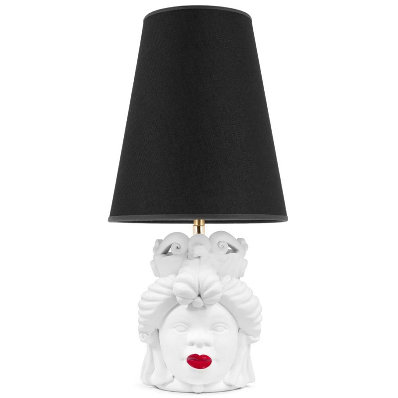 Настольная лампа Table Lamp Moro Lady Small Lipstick Black Белый Черный Красный в Санкт-петербурге | Loft Concept 