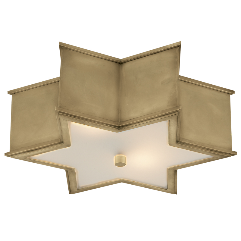 Потолочный светильник Звезда Sophia Flush Mount Brass Латунь в Санкт-петербурге | Loft Concept 