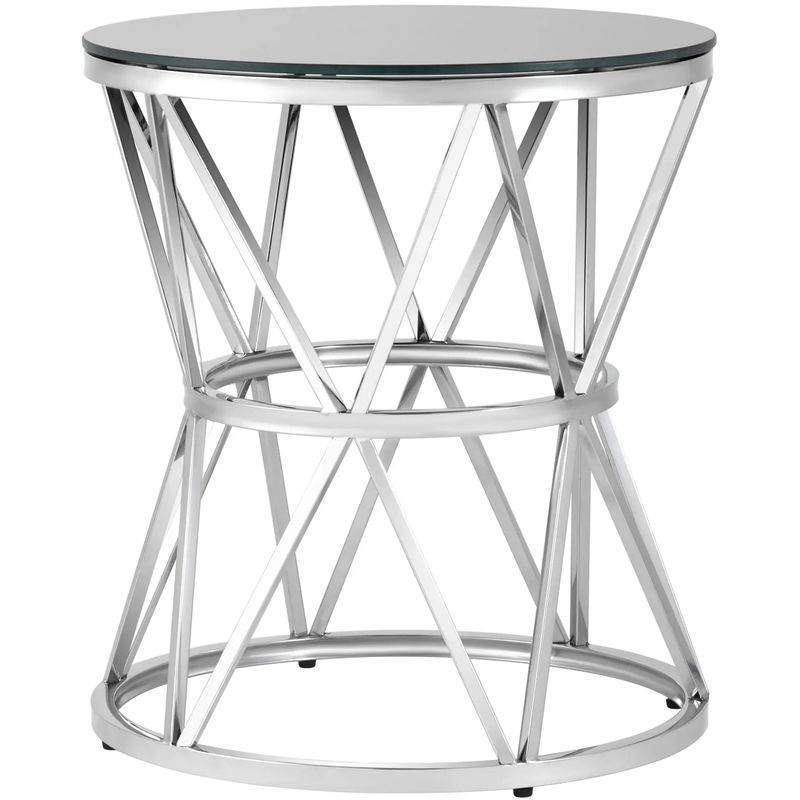 Стол приставной Beranger Collection Silver Серебряный Черный Стол приставной Beranger Collection Silver Серебряный Черный в Санкт-петербурге | Loft Concept