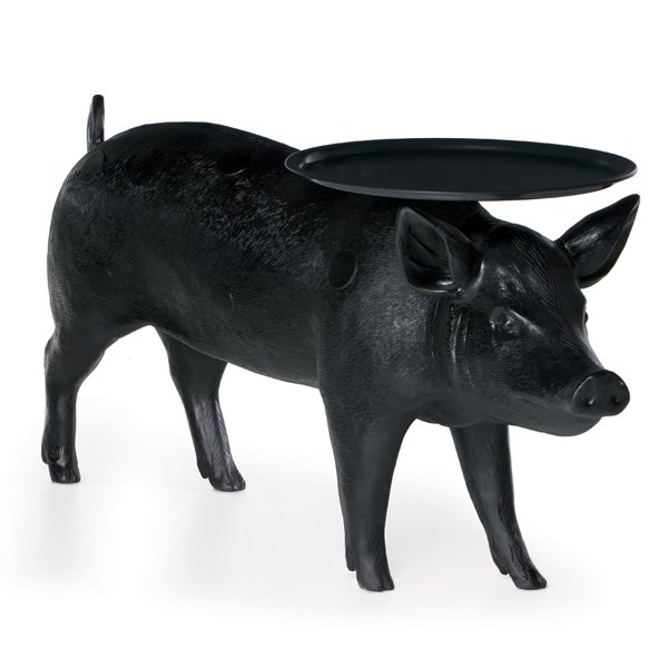 Кофейный стол Moooi Pig Table Черный матовый в Санкт-петербурге | Loft Concept 