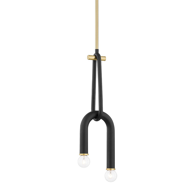 Светильник Paulson floppy pendant gold Черный Золотой в Санкт-петербурге | Loft Concept 