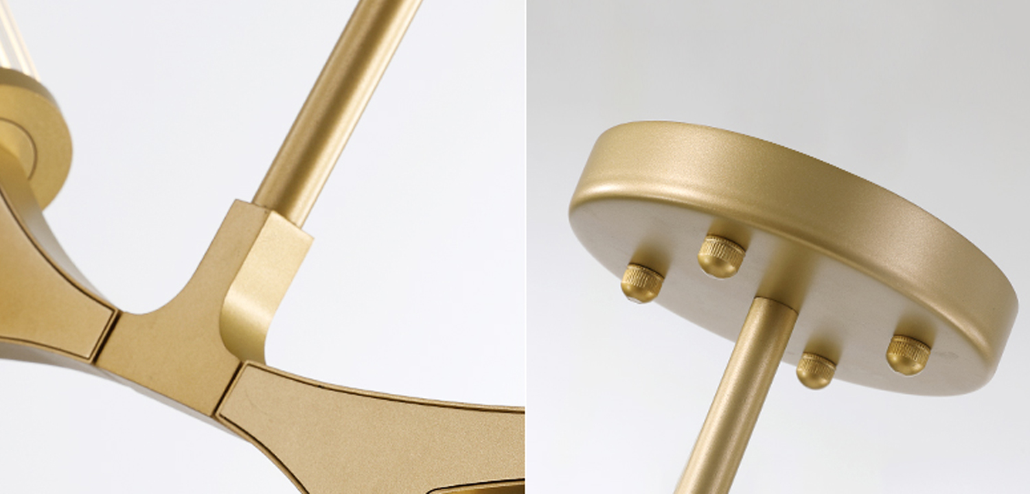 Люстра Cylinder Branches Chandelier Gold 10 - фото №1