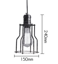 Подвесной светильник Loft Industrial Cage Filament Pendant в Санкт-петербурге