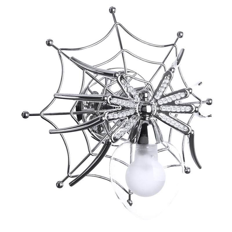 Бра Паук с паутиной Spiders lamp  Серебряный в Санкт-петербурге | Loft Concept 