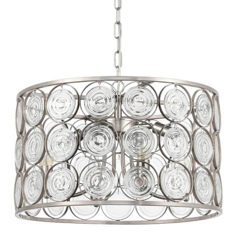 Люстра Edalina Chandelier nickel satin 50 Прозрачный (Transparent) Никель Сатин в Санкт-петербурге | Loft Concept 