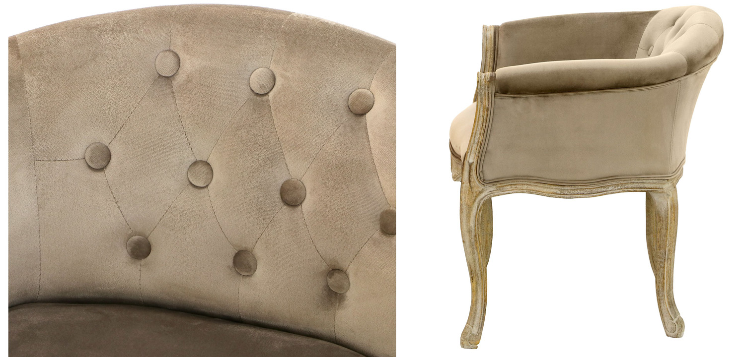 Кресло French Provence Armchair Roderic beige - фото №1