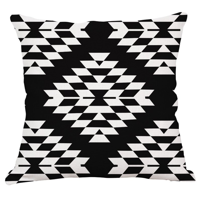 Декоративная подушка Black and White Pattern #3 Черно-белый в Санкт-петербурге | Loft Concept 