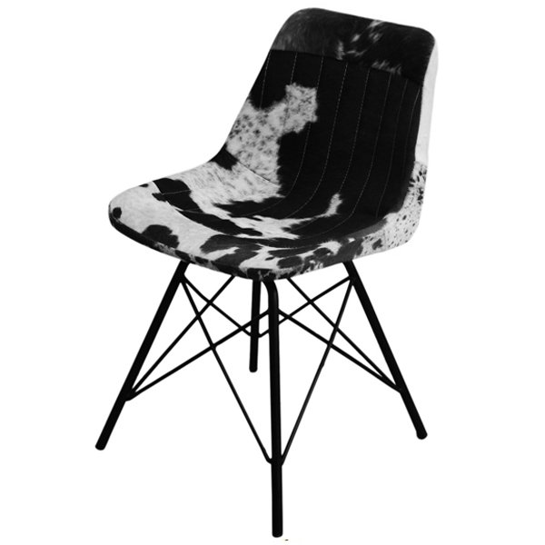 Стул Stlye Cowhide Chair Черно-белый в Санкт-петербурге | Loft Concept 