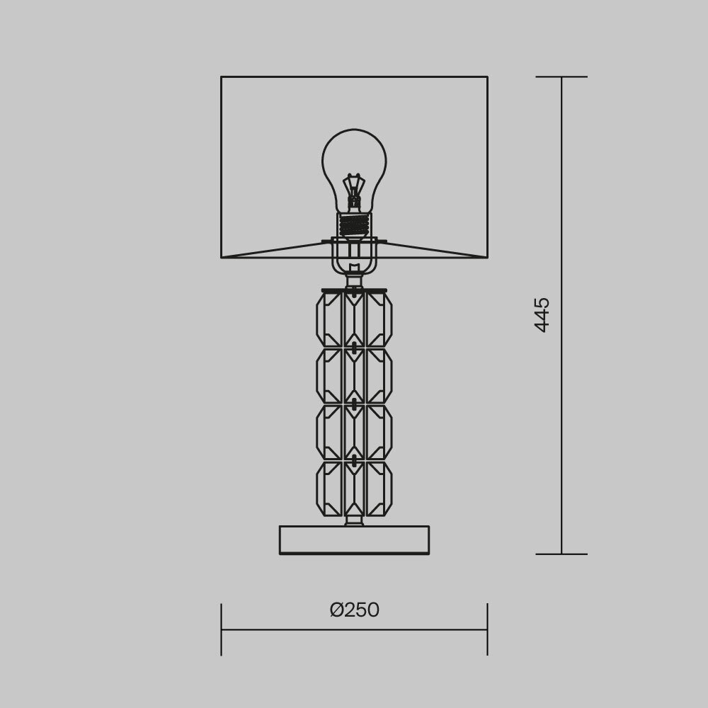 Настольная лампа Cut Stone Base в Санкт-петербурге