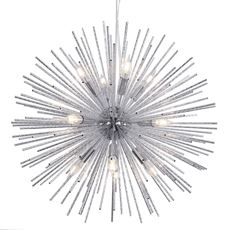 Люстра Sputnik Silver Chandelier Серебряный в Санкт-петербурге | Loft Concept 