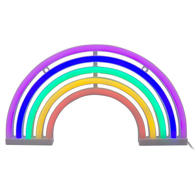 Настольная лампа Неоновая Радуга Мульти в Санкт-петербурге | Loft Concept 