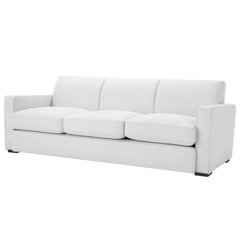 Диван Eichholtz Sofa Edmond white Белый Черный в Санкт-петербурге | Loft Concept 