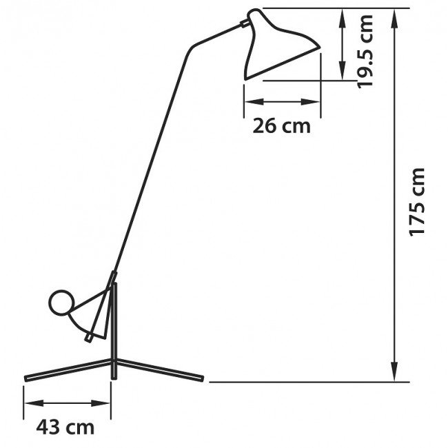 Торшер Lampara Tripod Floor Lamp в Санкт-петербурге