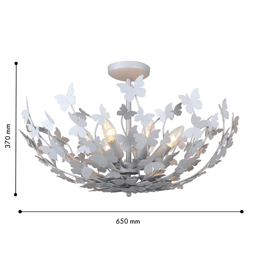 Потолочный светильник с абажуром оформленным в виде стаи бабочек Eternal Butterflies в Санкт-петербурге