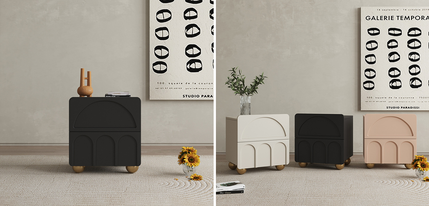 Тумба Arch Nightstand Black - фото