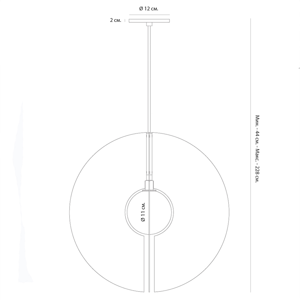 Подвесной светильник в форме золотых дисков Minimalist Lighting Fixture в Санкт-петербурге