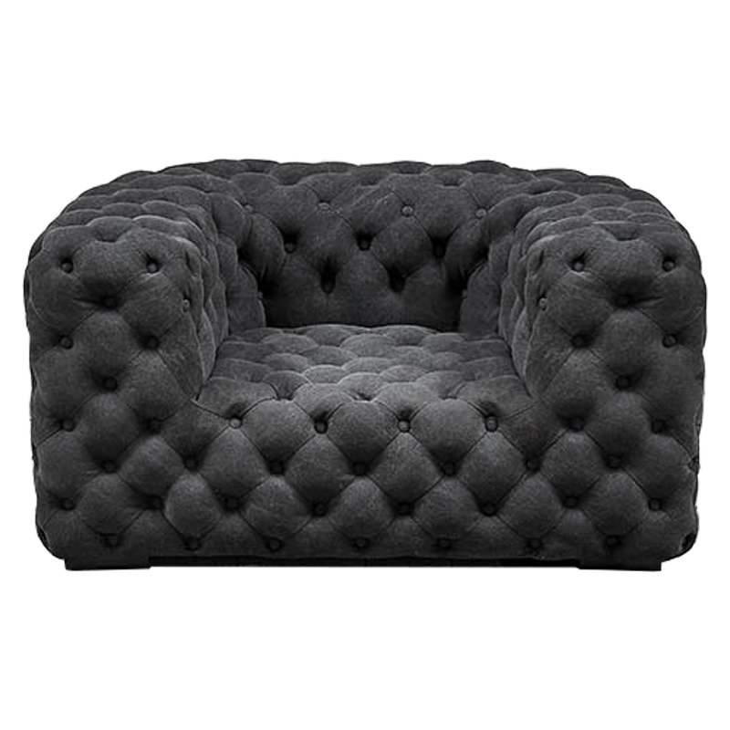 Кресло Soho Tufted Graphite Armchair Графит в Санкт-петербурге | Loft Concept 