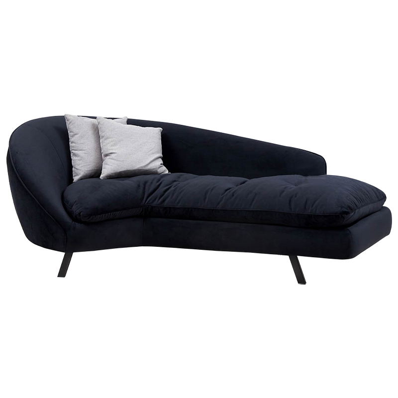 Диван Evangeline Dark Blue Sofa Темно-синий Черный Серый в Санкт-петербурге | Loft Concept 