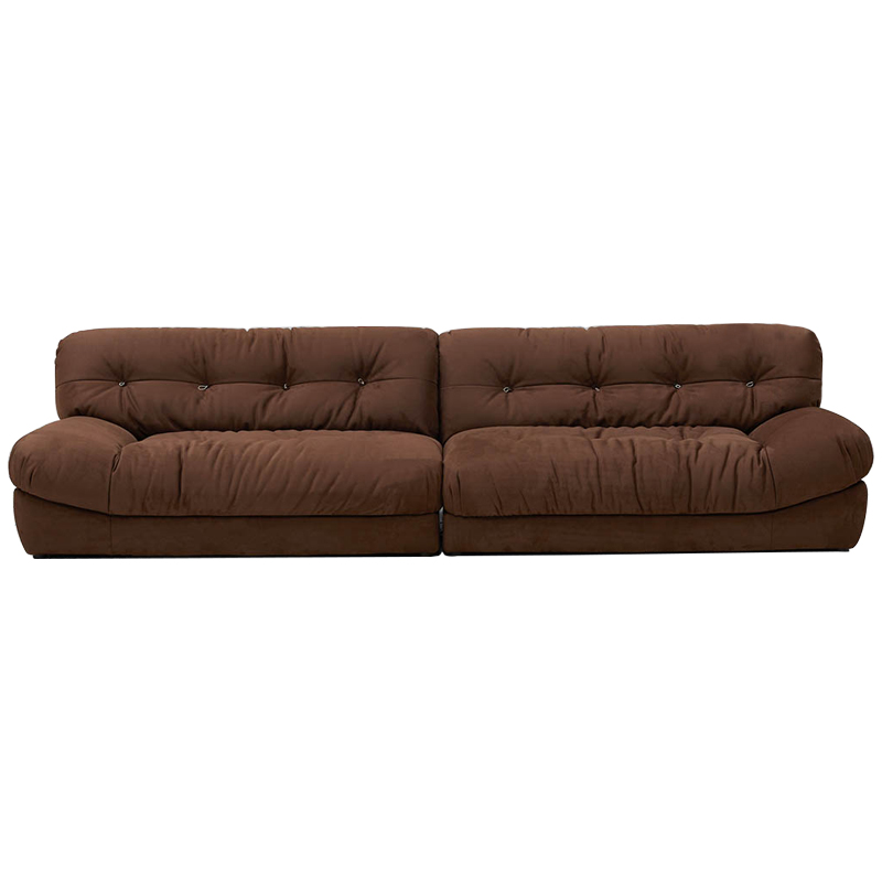 Диван коричневый Harlan Sofa Brown Коричневый в Санкт-петербурге | Loft Concept 