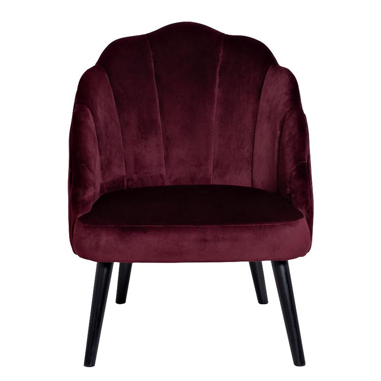 Кресло FolioFlower Armchair burgundy Бургундский красный Черный в Санкт-петербурге | Loft Concept 