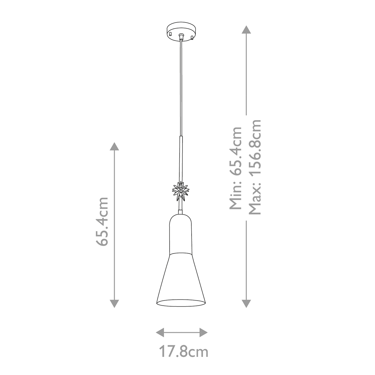  Подвесной светильник черного матового цвета с конусным плафоном 65 см Elstead Lighting в Санкт-петербурге
