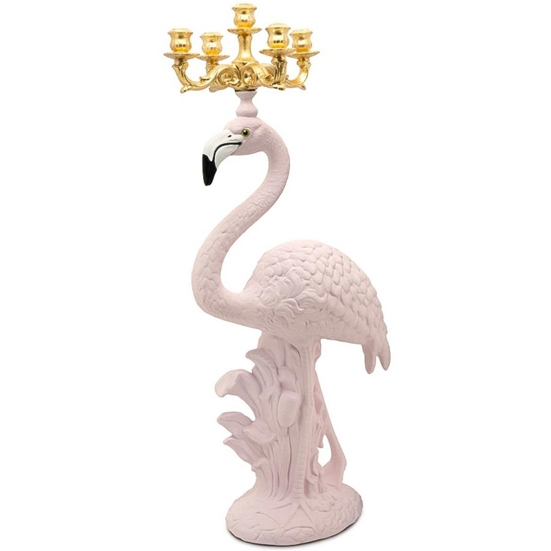 Подсвечник Candleholder Flamingo Bisc. Pink Gold Розовый Золотой в Санкт-петербурге | Loft Concept 