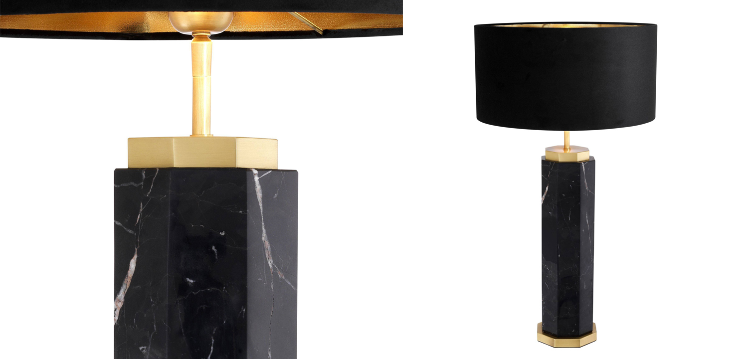 Настольная лампа Eichholtz Table Lamp Newman Black - фото