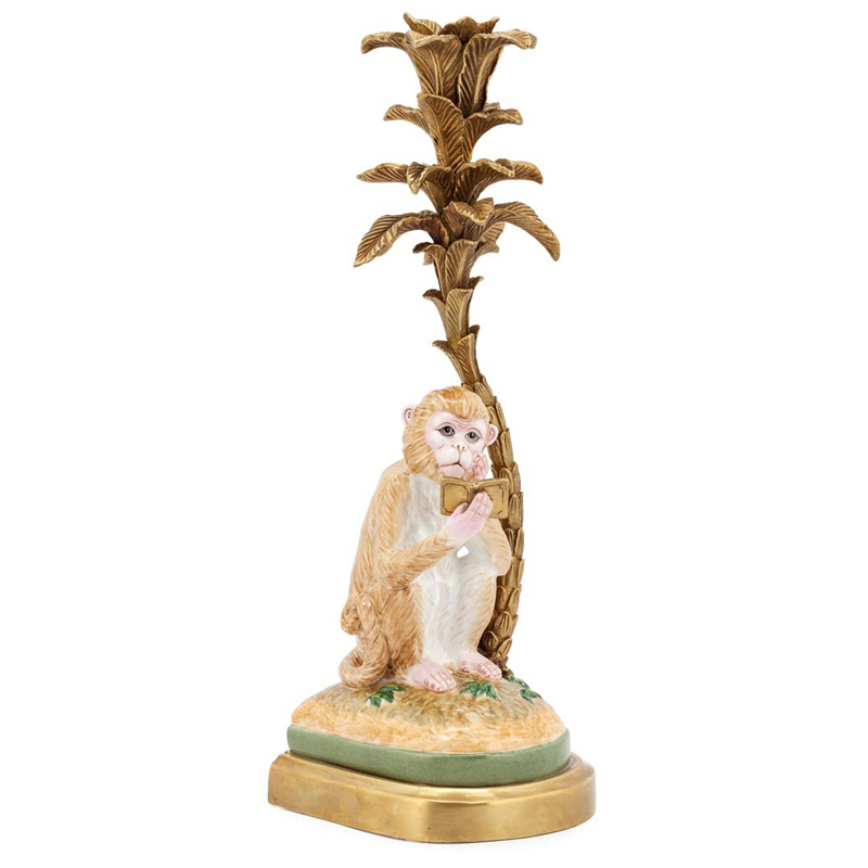 Подсвечник CANDLEHOLDER MONKEY ATLANTIDE L Бежевый Бронза в Санкт-петербурге | Loft Concept 