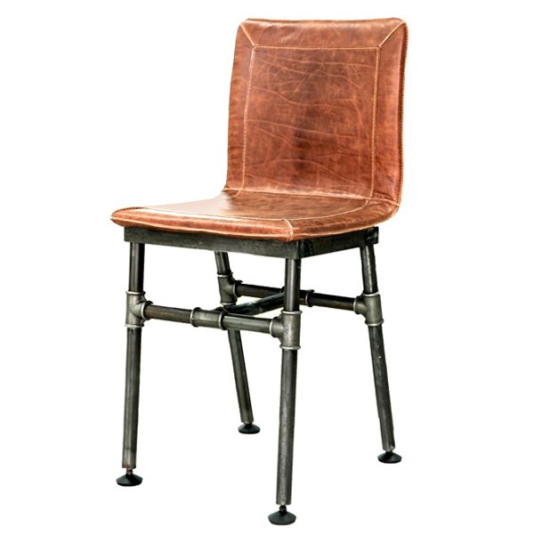 Барный стул Iron Loft Bar stool brown Коричневый винтаж Черный в Санкт-петербурге | Loft Concept 