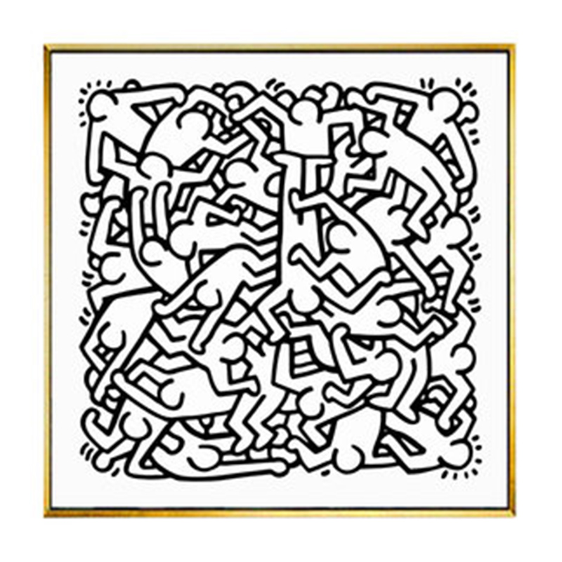 Постер Keith Haring 27 Черно-белый в Санкт-петербурге | Loft Concept 