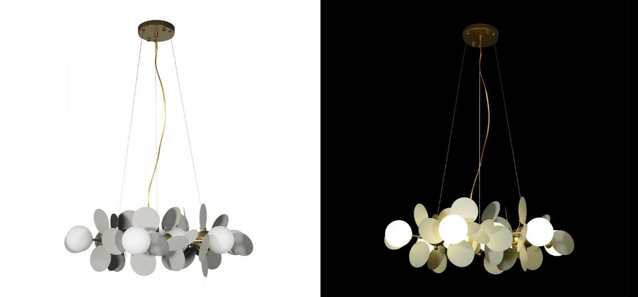 Люстра MATISSE Chandelier circle Gray диаметр 70 - фото №1