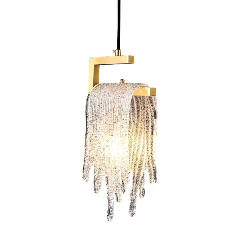 Подвесной светильник Fused Glass Hanging lamp Золотой в Санкт-петербурге | Loft Concept 