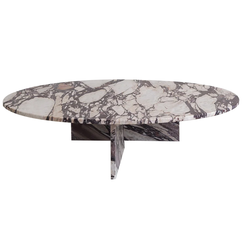 Кофейный стол Enzo Marble Coffee table Серый Бежево-серый Коричневый в Санкт-петербурге | Loft Concept 