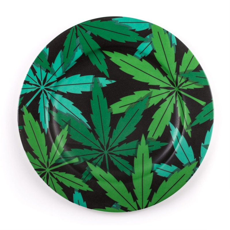 Тарелка Seletti Porcelain Plate Weed Зеленый в Санкт-петербурге | Loft Concept 