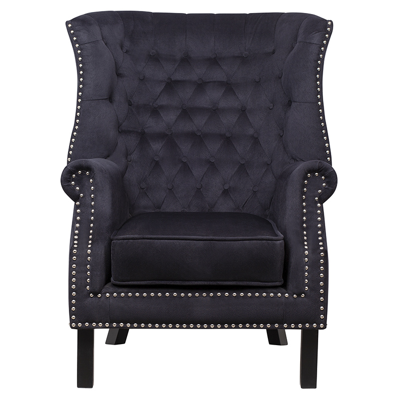 Кресло Charlie Armchair black velour Черный в Санкт-петербурге | Loft Concept 