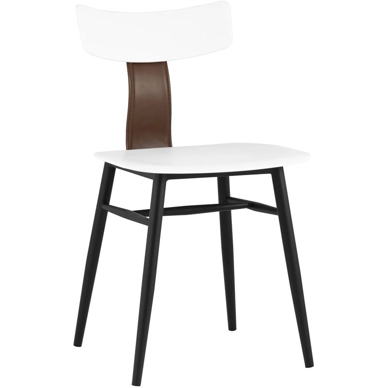 Стул ANT White Eco-Leather набор Белый Коричневый Черный Стул ANT White Eco-Leather набор Белый Коричневый Черный в Санкт-петербурге | Loft Concept