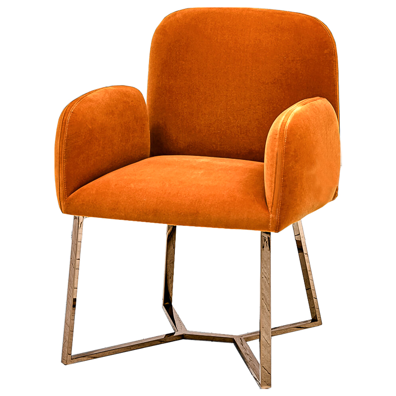 Стул Clifford Stool Orange Оранжевый Розовое золото в Санкт-петербурге | Loft Concept 