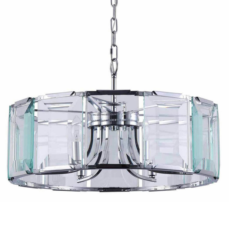 Люстра Harlow Crystal Round Chandelier chrome 6 Хром в Санкт-петербурге | Loft Concept 