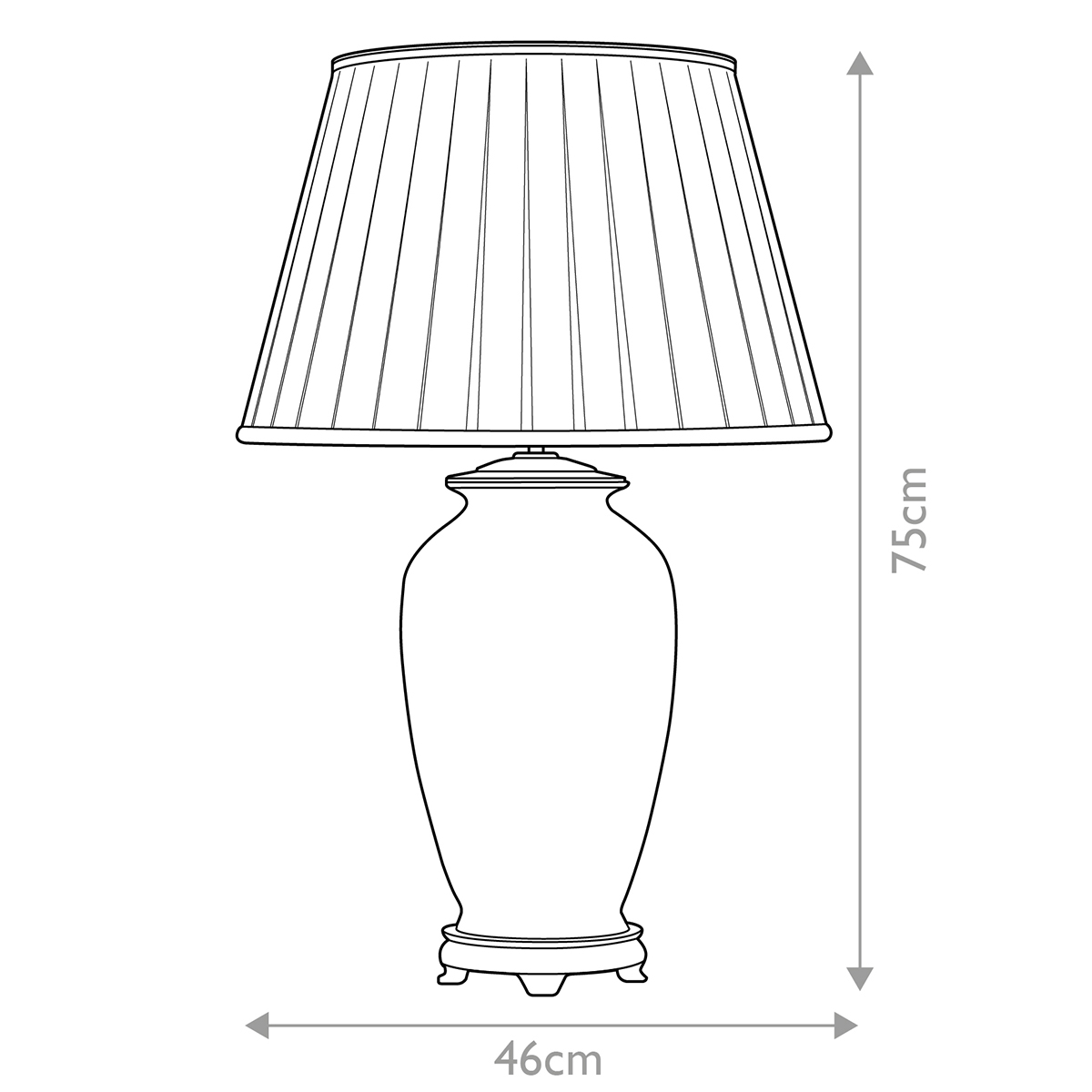 Настольная лампа восточная с основанием из керамики серебряная с цветочным и лиственным декором и белым плиссированным абажуром Elstead Lighting в Санкт-петербурге