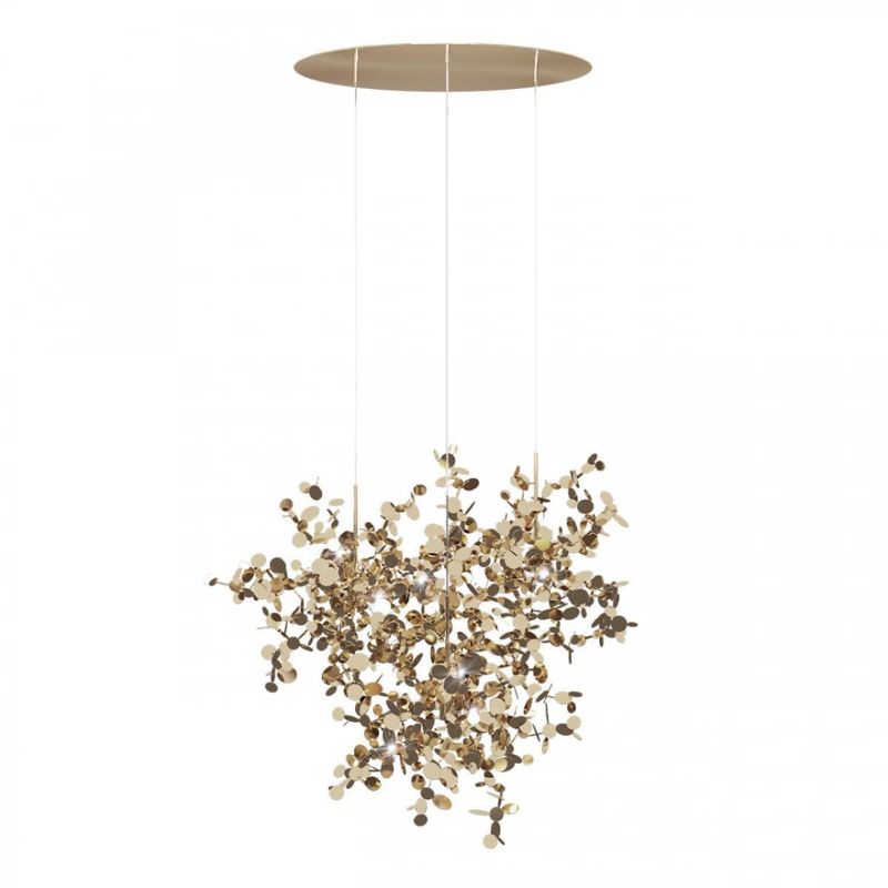 Люстра Terzani Argent Suspension Gold Pendant lamp диаметр 85 Золотой в Санкт-петербурге | Loft Concept 