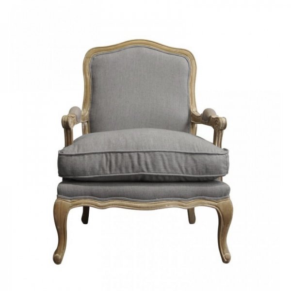 Кресло French Provence ArmChair Shebbi Grey  в Санкт-петербурге | Loft Concept 