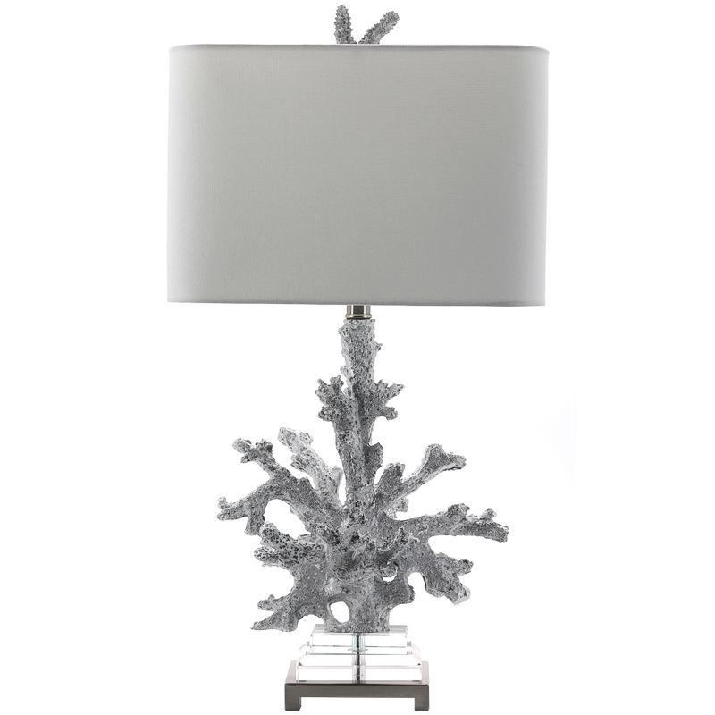 Настольная лампа Coral Grey Table Lamp Серый Прозрачный в Санкт-петербурге | Loft Concept 